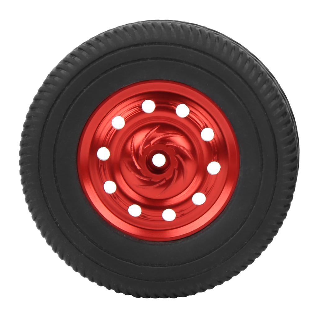 4Pcs RC Wheel Remote Control Tires Rubber Aluminum Alloy Accessories for WPL D12 Car