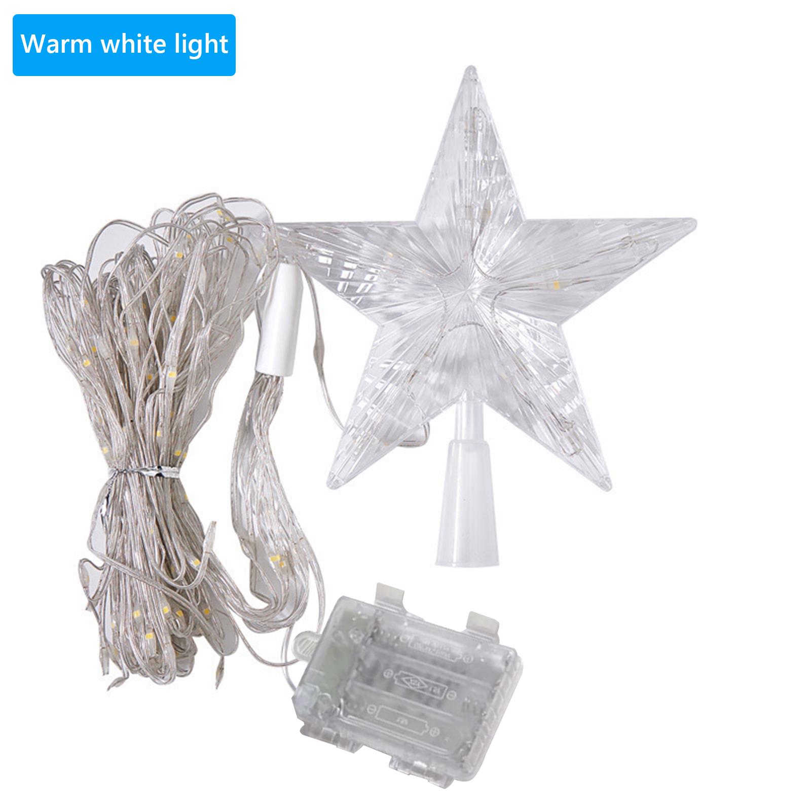 

LED Waterfall Tree Lights with Topper Star Waterfall Christmas Tree Light Star String Lights for Holiday Decor теплим білим кольором