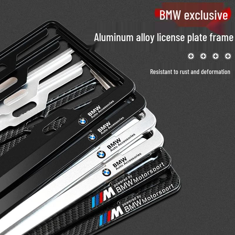 Kohlefaser-Nummernschildhalter für BMW X1, X2, X3, X4, X5, 1er, 3er, 5er