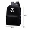 Kids Schoolbag Wide Padded Shoulder Straps Waterproof Scratch-resistant Large Capacity Letter Print Solid Color Backpack