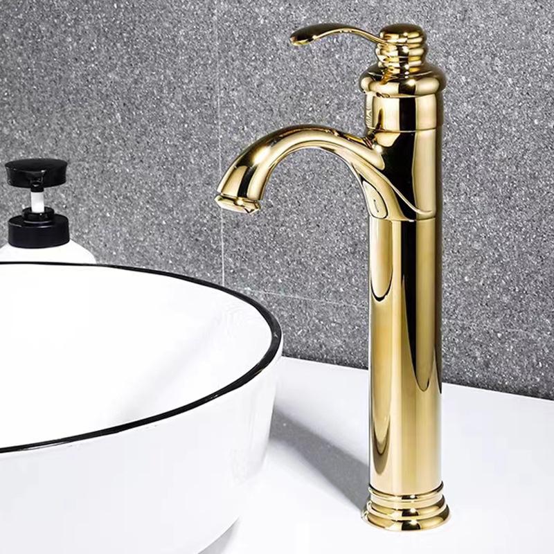 Gold Basin Faucet Hot and Cold Mixers Antique Wash Basin Faucet Taps Teapot Faucets