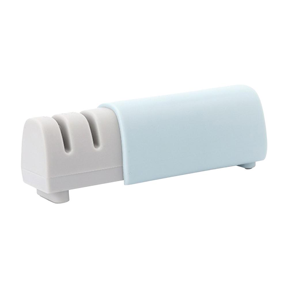 

Точилка для ножей Инструмент Двухуровневый дизайн Телескопическая точилка для ножей Аксессуары для кухонных ножей Ручные ножницы Кухонные инструменты One size синий