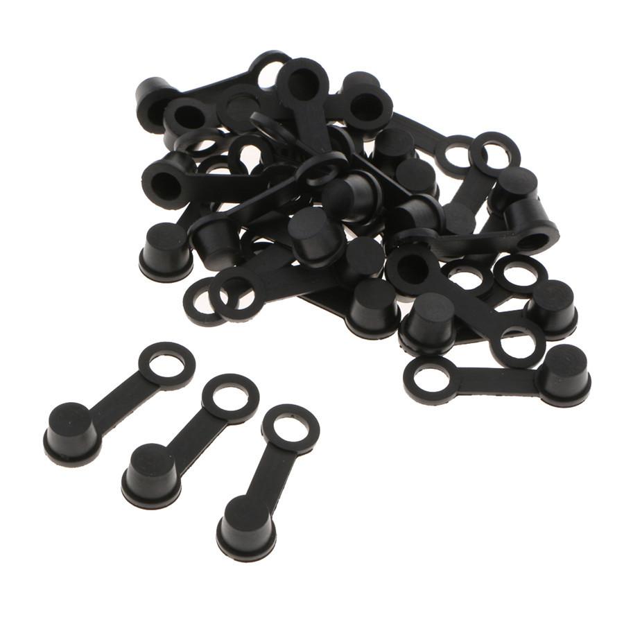 50PCS Brake Bleeder Screw Caps Grease Fitting Cap Oil Drain Pump Rubber Dust Cover 6mm For Motorcycle Car