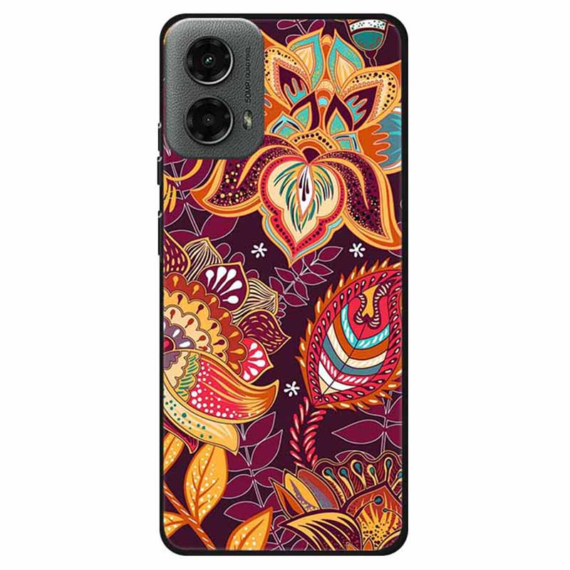 Dla Motoroli Moto G 5G (2024) Etui Miękkie TPU Wzór Telefon Pokrowiec