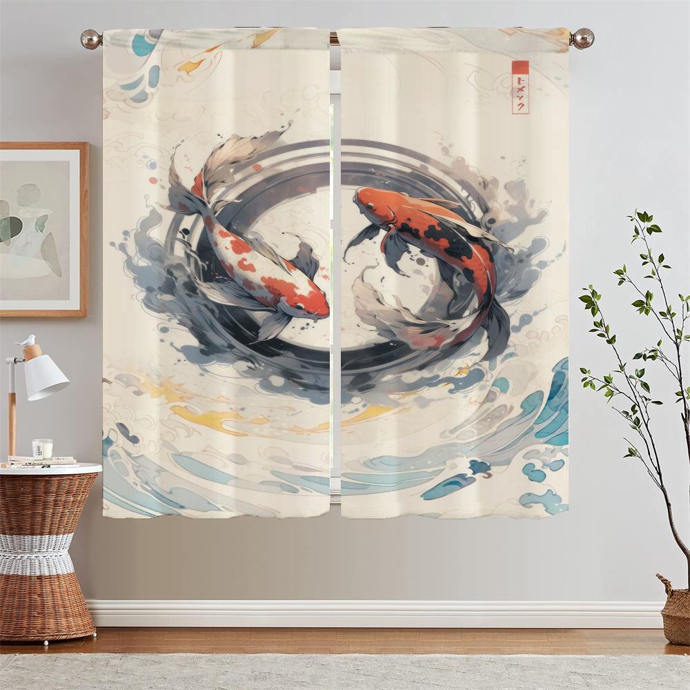 

Японские животные жалюзи готовые шторы дешевые вещи с бесплатной доставкой для дома затемняющие шторы подхваты для перегородок завитки W50xH70cmx2pcs-CL