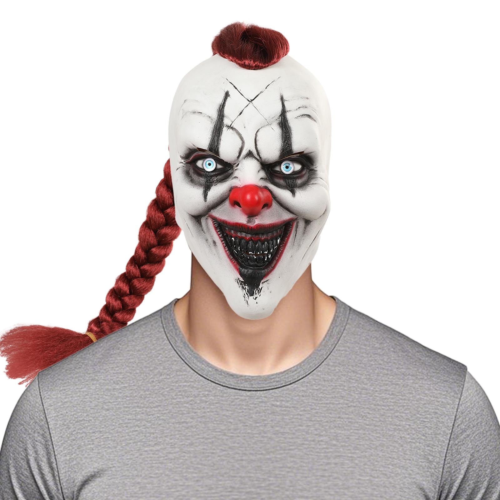 Call of Duty Clown Latex Mask: Halloween Horror Cosplay Headgear