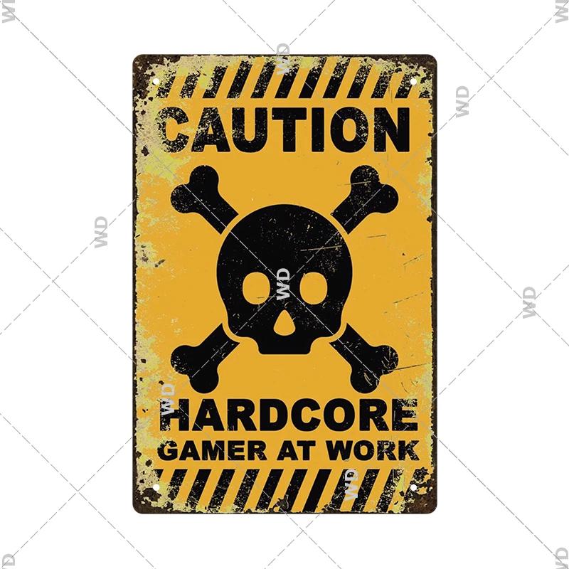 Warning Tin Sign Private Property Gun No Trespassing  Retro Vintage Plaque Danger Vedio Safety Home Door Street Bar Wall Decor