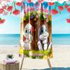 Schnuffel Print Beach Towel, Large Soft Quick Dry Towel for Beach Camping Swimming
