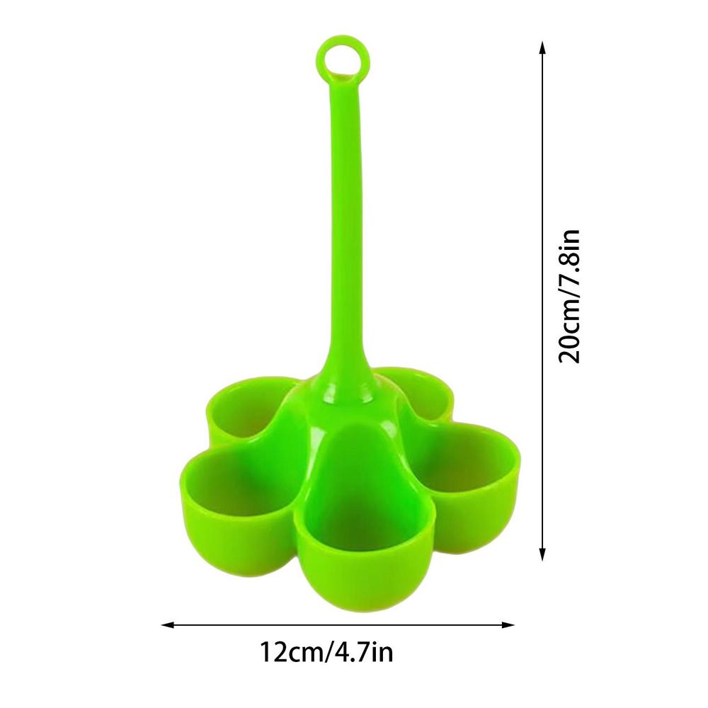 Egg Boiler Holder Heat-resistant Silicone Egg Steamer Tray With 5 Grids Eggs Poaching Boiling Cooker Rack Kitchen Egg Tools