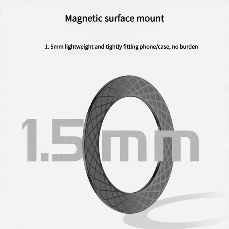 Magnetic Plate Ring For Magsafe Wireless Charger Iron Sheet Sticker Magnet Car Phone Holder For Apple iPhone 14 13 12 Xiaomi