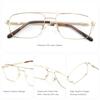 ZENOTTIC (XL Size) Classic Aviator Progressive Prescription Glasses Pilot Myopia Eyewear Photochromic Optical Eyeglasses Men