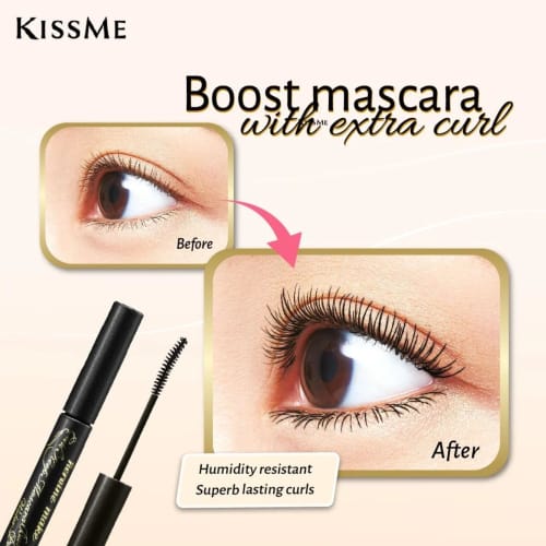 Heroine Make Curl Keep Mascara Base WP 01 Clear Black 4.5g Curl Lasting Mascara Base Waterproof Formula Separate Slim Brush