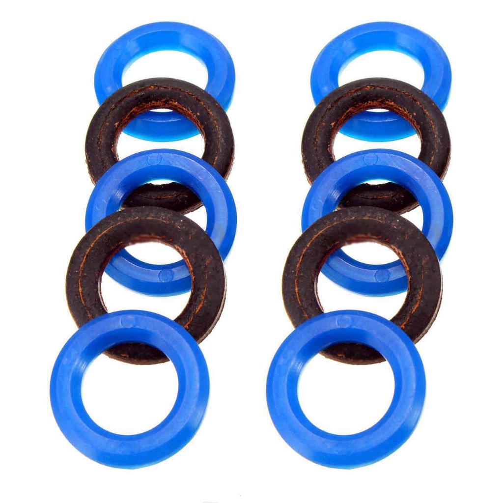11Pcs Airless Spray Seal Ring Repair Set 244194 For Spraying Machine Blue&Black