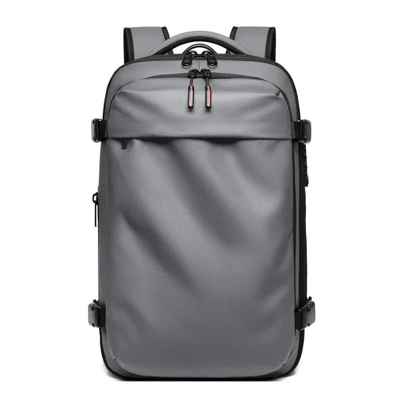 Men Travel Backpack Vacuum Compression Laptop Backpack 17 Inch Extended Large Capacity School Backpack Hiking Business Backpack