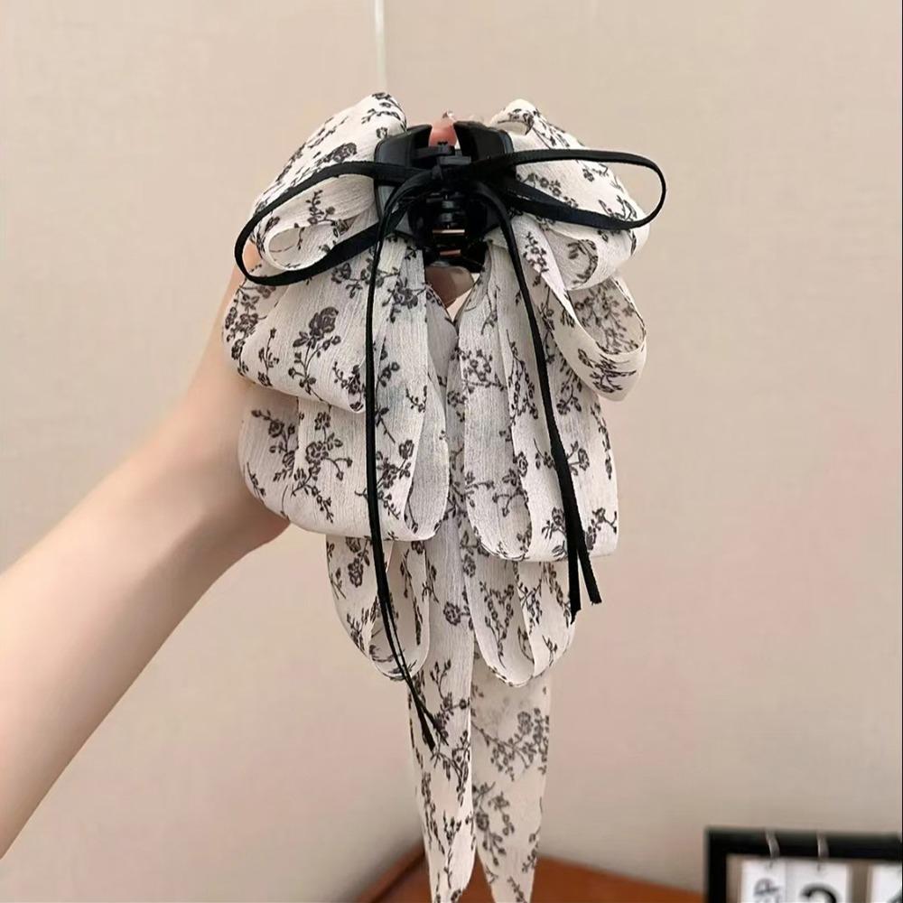 1Pcs Volumizing Tail Clips Elegant Hair Claw Durable Chiffon Hair Clip for Women Girls