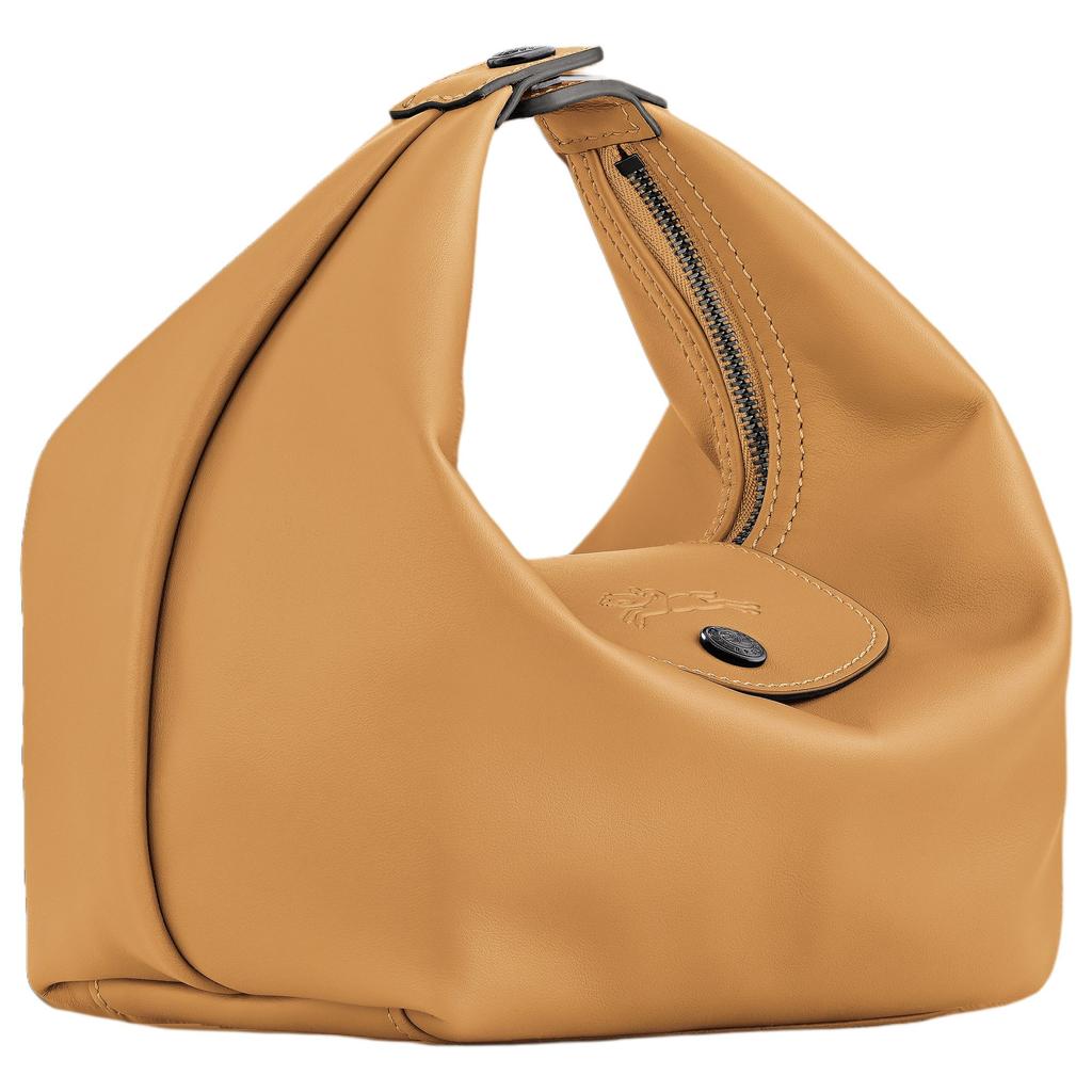 Longchamp Le Pliage Xtra Snap Button Zipper Closure Brand Logo Leather Lunch Box Tofu Bag Tote Bag Women Tote Bags Honey 10291987117