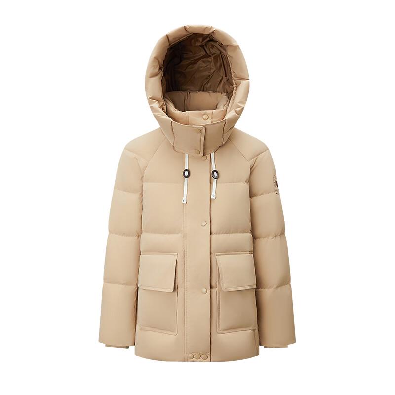 

Женский пуховик Qianrengang с капюшоном XS