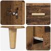 Highboard Reclaimed Wood 69.5 x 34 x 180 cm Particle Board