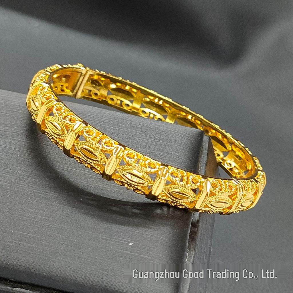 Bracelet de mariée Bollywood plaqué or 24 carats: Bijoux de mariée pour femmes