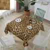Animal Leopard Vintage Waterproof Tablecloth Rectangular Table Cloth Dining Coffee Table Cover Kitchen Decor