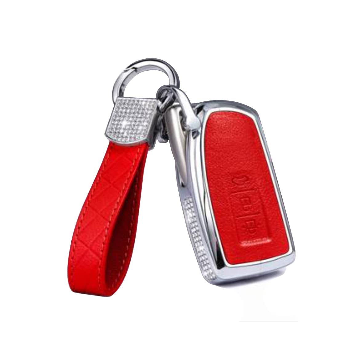 

Quexoma Smart Key Case, Zircon Crystal Decoration, Luxury Cowhide Leather, Alloy, Ultra Lightweight, Lexus красный