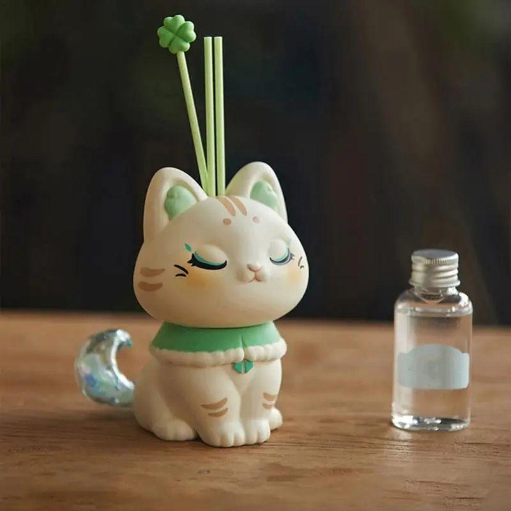 

Cute Cat Scent Diffuser Luminous Cartoon Cat Doll New Car Fragrance For Car