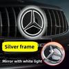C200 E200 Para Carro Mercedes Benz Grelha Frontal Logo Luz Espelho Rosto Emblema LED Para Mercedes Benz W166 GLS350 AMG/GLS63 X205