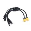 XT60 Stecker auf DC5521 Splitterkabel 1 zu 2 DC 5.5X2.1 Stecker Buchse 0.75 Quadrat Millimeter Draht 19V 24V Netzkabel Adapter