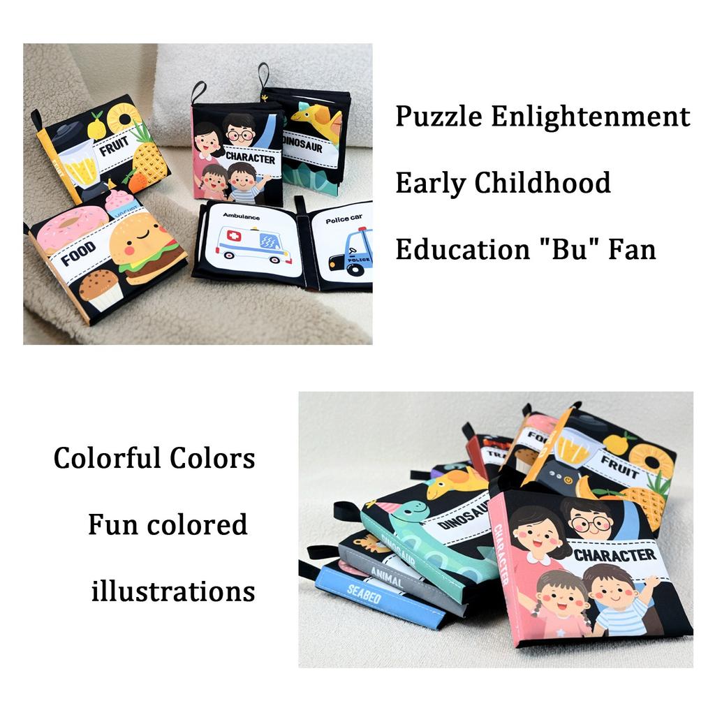 Baby Early Education Cloth Book, Baby Feeling Cloth Soft Book, Tear Not Rotten Washable Cloth Book Gifts For Boys And Girls Newborn Babies