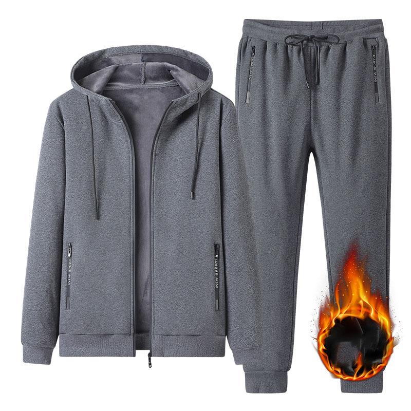 Winter Men's Sportswear Fashion Hoodie and Pants Men's Jogging Wear Fashion Hoodie Suit