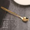 Gold Stainless Steel 6-Piece Cutlery Set: Steak Knife, Fork, Dessert Spoon, Coffee Spoon - Ideal for Western Cuisine and Hotels