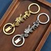 Car Key Double Chain Extended Accessories Personalized  Carriage Long Short Chain Bag Hanging Decoration
