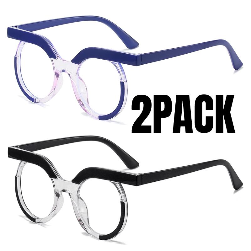 Cool Round Glasses Women Men Transparent Anti Blue Light Eyewear Brand Designer Trendy Clear Eyeglasses Fashion Optical Frame