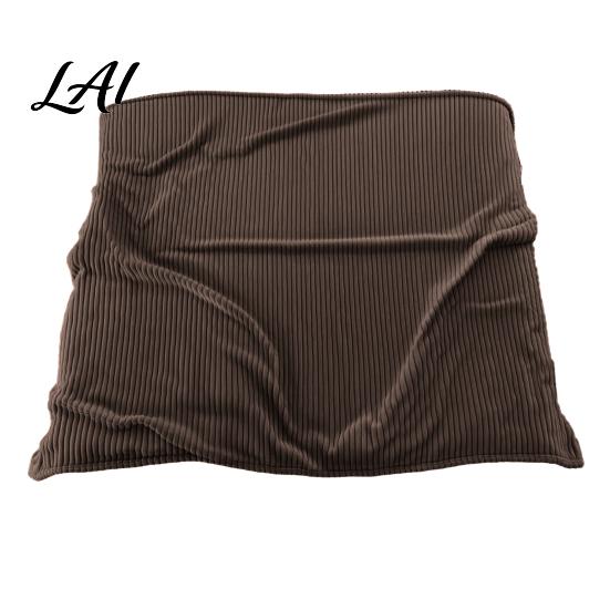 Skin Friendly Milk Velvet Throw Striped Fleece Blanket for Bed Ribbed Couch Thickened Warm Bed Soft Breathable Cozy Blankets Lightweight