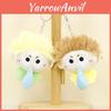 Adorable Porte-clés Peluche Poupée Marron Nez qui coule Aimable Coton PP Peluche Courte
