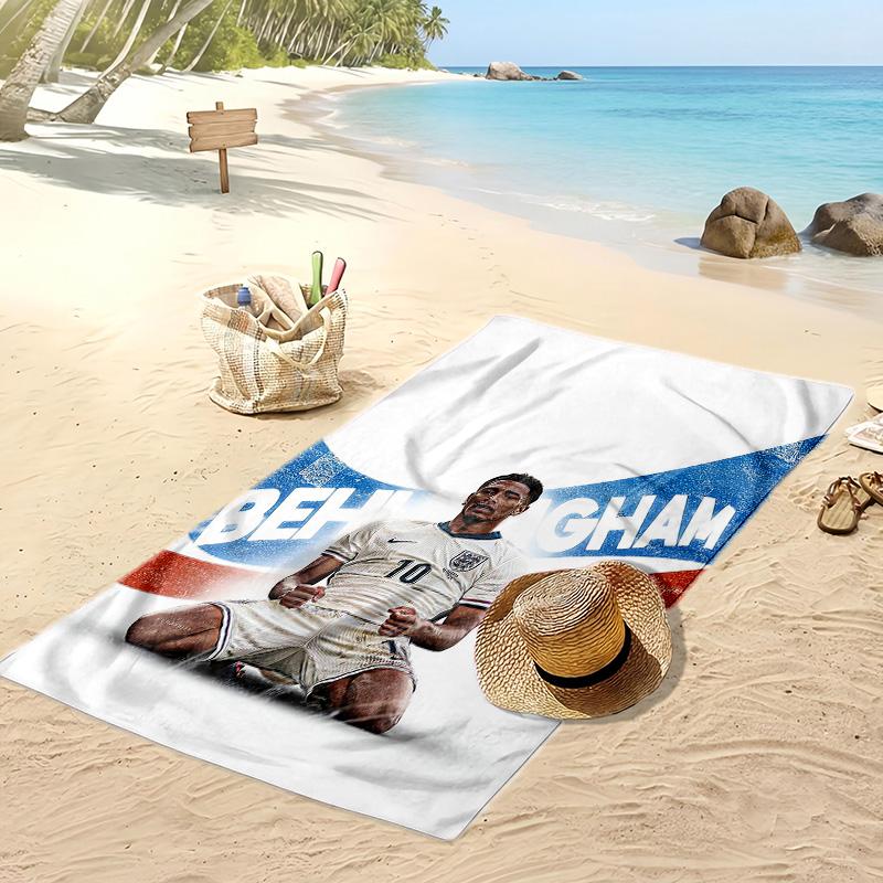 Jude Bellingham Printed Beach Towel Quick Dry Soft TowelPortable Large Rectangular Beach Blanket for Travel Swimming Pool