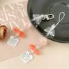 Y2K Goldfish Key Chain Wind Chimes Round Beaded Keyring For Phone Camera Earphone Case Charm Pendant Keycord