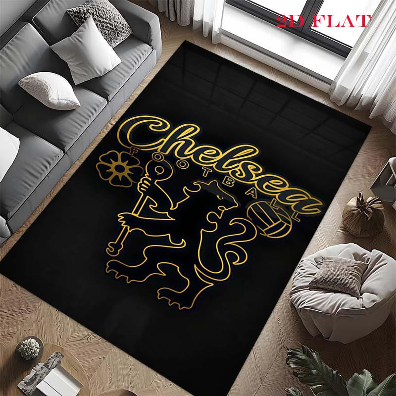 Chelsea FC Football Carpet Rug for Living Room Bedroom Home Sofa Decoration,Kids Play Nonslip Floor Mat