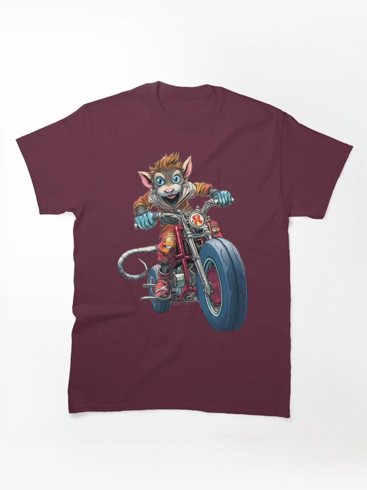 Biker Mice from Mars Rebel Biker Boy Rat Gang Rebels Book Illustration by Sarnia Classic T-Shirt