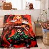 The Anime-themed Kimetsu No Yaiba Blanket Is Perfect for Naps, Sofas, Living Rooms, Offices, Bedrooms, and Other Similar Spaces.