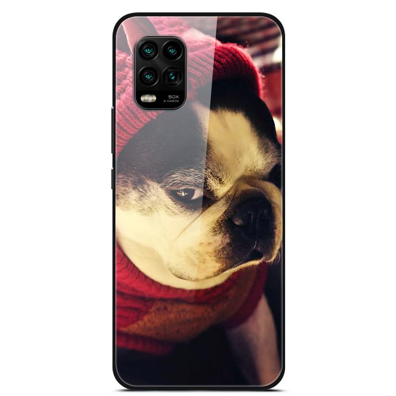 For Xiaomi Mi 10 Lite 5G Case Tempered Glass Hard Back Cover For Xiaomi Mi 10 10T Lite Pro Case Fundas For Xiaomi Mi10 Lite Capa