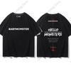 BABYMONSTER T Shirt Kpop Fashion HELLO MONSTER WE GO UP Concert Fans Tshirt Kpop Fans Clothes Cotton Short Sleeve Tee Tops