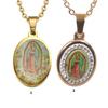 Graceful Stainless Steel Necklace Women Religious Statement Necklace Comfortable Chain Necklace for Religious Activity