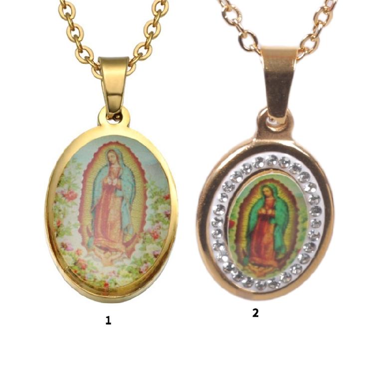 Graceful Stainless Steel Necklace Women Religious Statement Necklace Comfortable Chain Necklace for Religious Activity