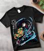 Giyu Tomioka T-Shirt Demon Slayer Kimetsu No Yaiba Mädchen Horror Anime Geschenk Shirt