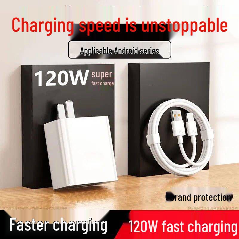 120W Super Fast Charger & 66W Data Cable for Huawei Mate60 and Honor Nova Phones