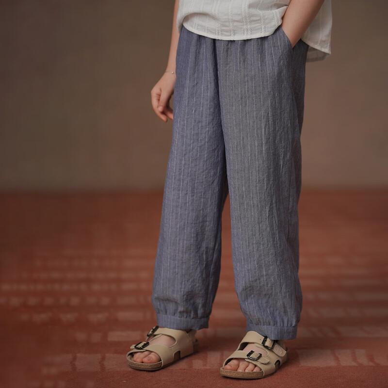 

Hacikis Kids Striped Summer Casual Pants 140