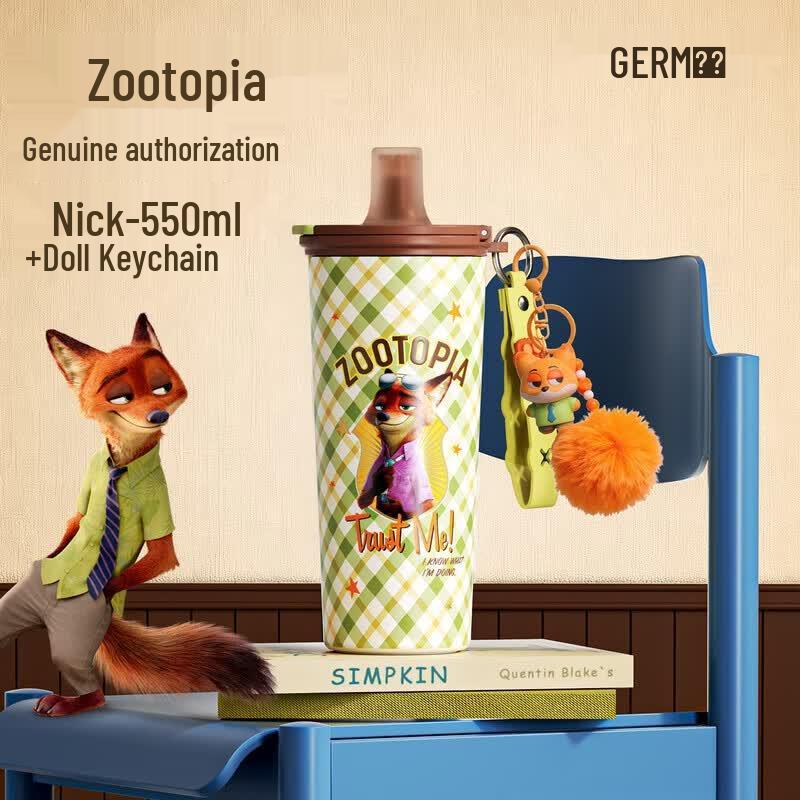 Germ Zootopia 2 Movie Theme Insulated Water Bottle