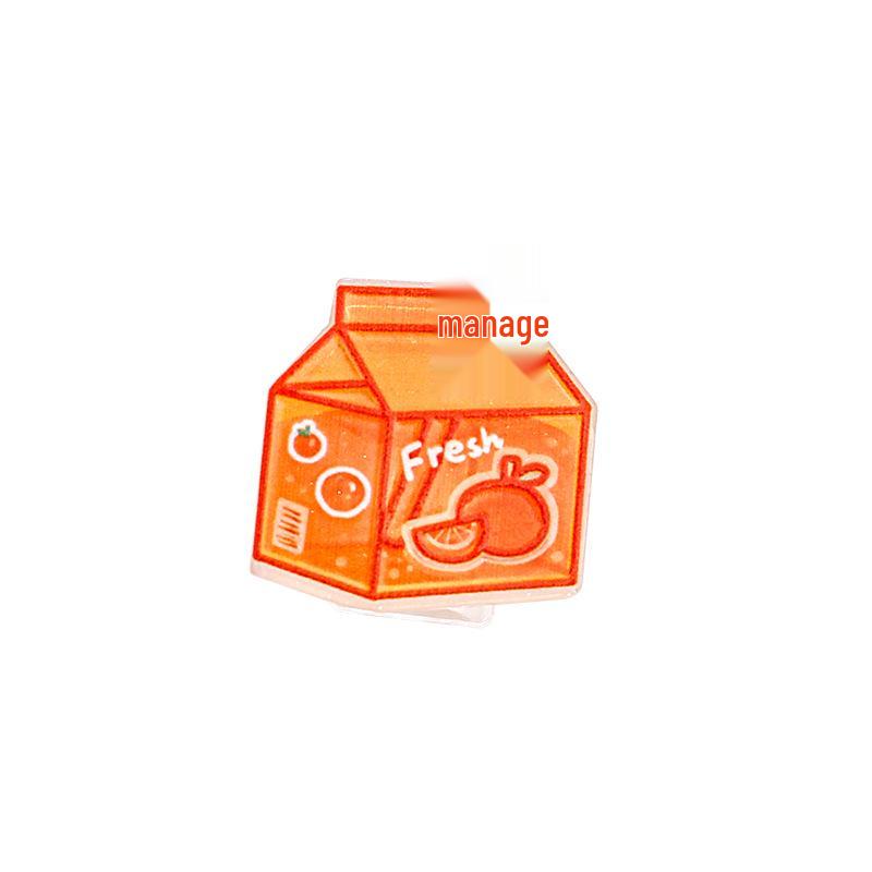 Cartoon Acrylic Drink Bottle Clip: Cute Student Stationery & Gift