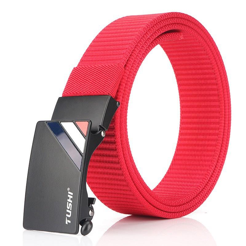 Nylon Belt Men's Canvas Young Students Korean Automatic Buckle